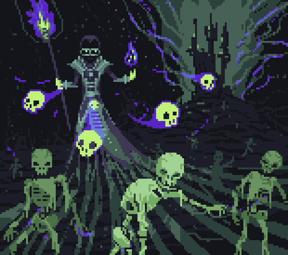 Pixelated Necromancer